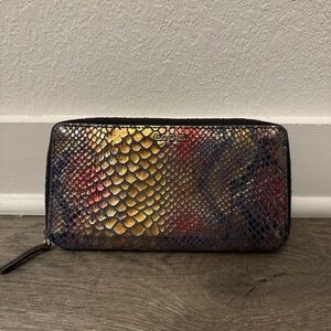Lodis Multicolor Snake Print Wallet